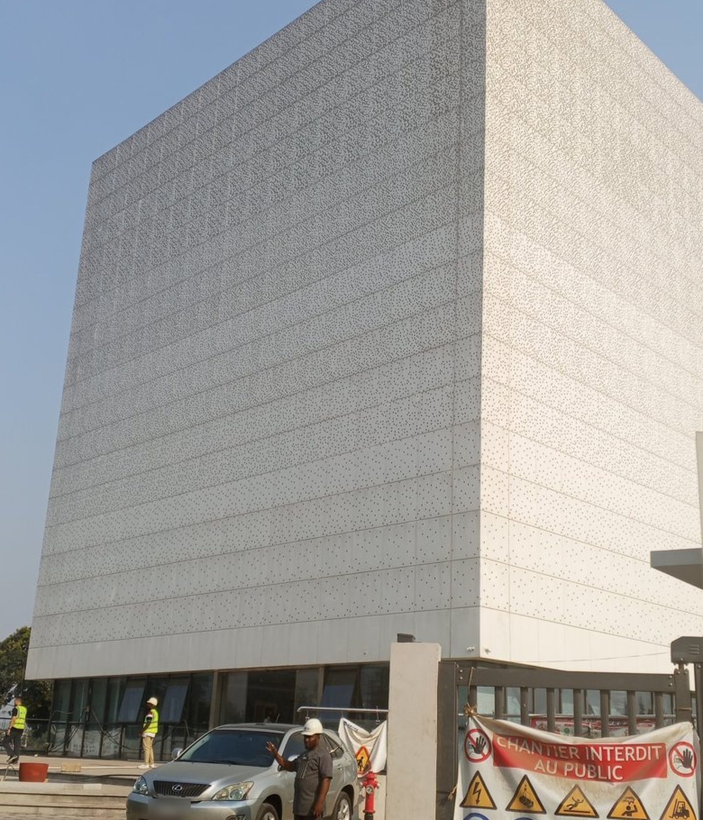 National data centre building during delivery, Bacongo, Brazzaville